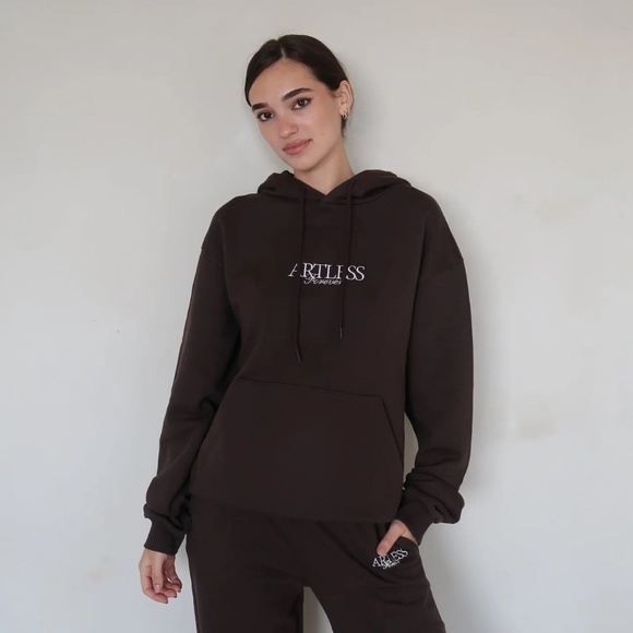 Artless Forever Unisex SWEATSHIRT - CHOCOLATE BROWN Organic Cotton - Picture 3 of 9
